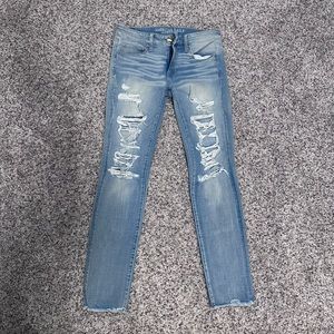 American Eagle Distressed 360 Super Stretch Skinny Jean